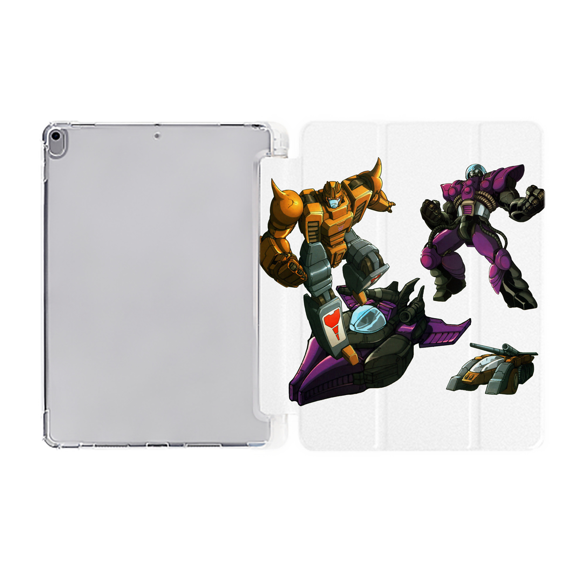 （画像用）  IPad ケース ペン収納付き 三つ折りスタンド PUレザー×シリコン 対応機種9.5/10.5/10.9インチ